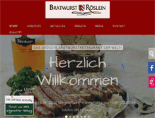 Tablet Screenshot of bratwurst-roeslein.de